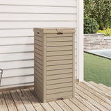 Vidaxl Garbage lattina per esterno 41x41x86 cm Polypropene Light Brown