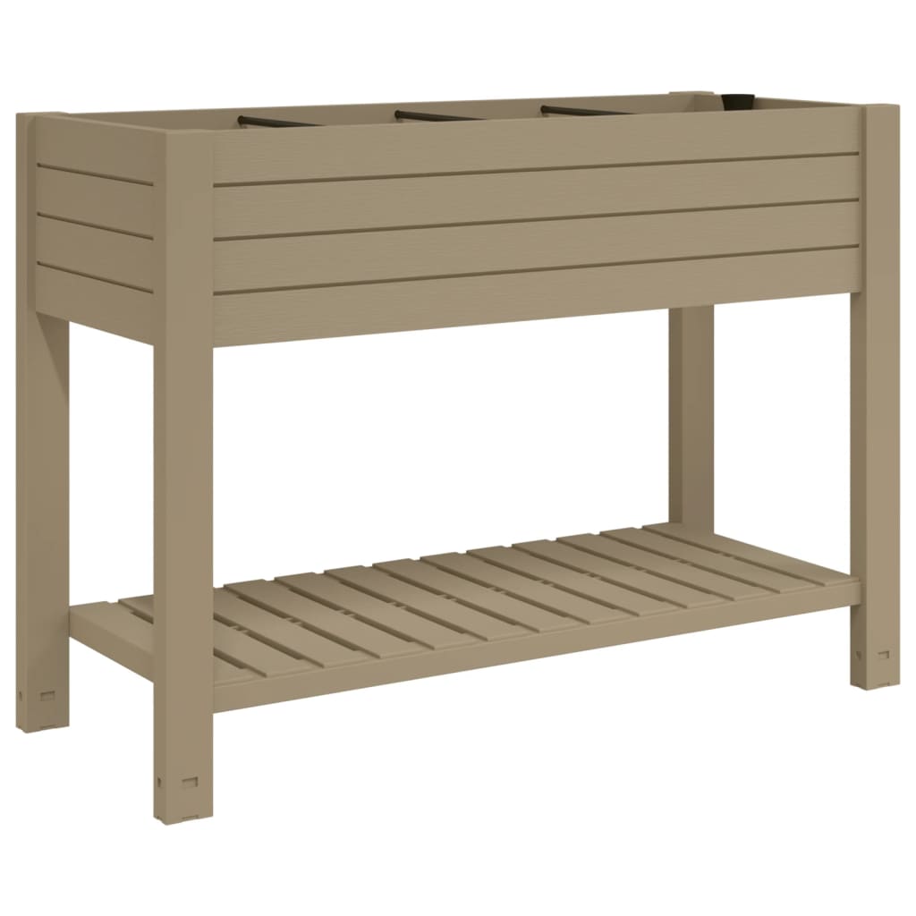 Vidaxx jardinière surélevée 110x45x79 cm polypropylène marron clair