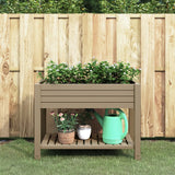 Vidaxx jardinière surélevée 110x45x79 cm polypropylène marron clair