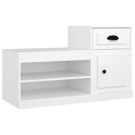 Vidaxx meuble à chaussures 100x42x60 cm bois d'ingénierie blanc