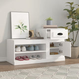 Vidaxx meuble à chaussures 100x42x60 cm bois d'ingénierie blanc