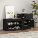 Vidaxx armoire à chaussures 100x42x60 cm bois fini noir