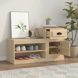 Vidaxx meuble à chaussures 100x42x60 cm bois d'ingénierie chêne sonoma