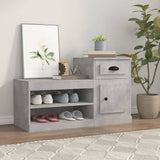 Vidaxx meuble à chaussures 100x42x60 cm dérivé du bois béton gris