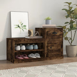 Vidaxx armoire à chaussures 100x42x60 cm bois traité, chêne fumé