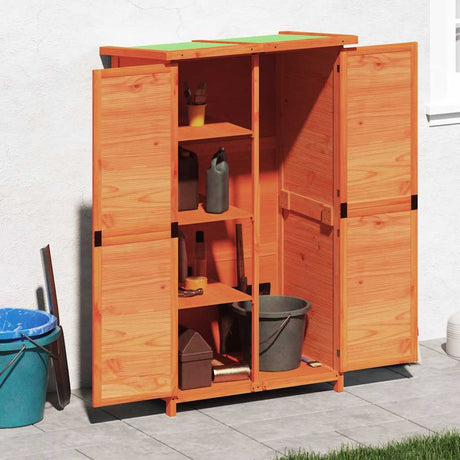 Vidaxx abri de jardin 83x57x140 cm bois de pin massif marron