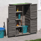Vidaxx abri de jardin 83x57x140 cm bois de pin massif gris