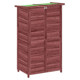 Abri de jardin Vidaxx 83x57x140 cm en bois de pin massif couleur moka