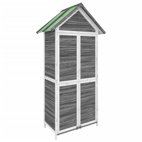 Vidaxx abri de jardin 89x52,5x175 cm bois de pin massif gris