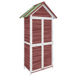 Vidaxl jardin hangar 89x52.5x175 cm mocha en pin massif -colore