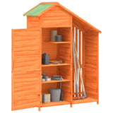 Vidaxl Garden Shed 120x53.5x170 cm Solid Pine Pine Brown