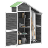 Vidaxl Garden Shed 120x53.5x170 cm Solid furugrå