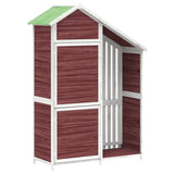 Vidaxl Garden Shed 120x53.5x170 cm Solid Pine Mocha -farget