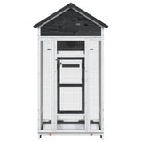 Vidaxx volière 91,5x53x170 cm bois de pin massif gris