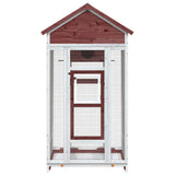 Volière Vidaxx 91,5x53x170 cm en bois de pin massif couleur moka