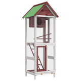 Volière Vidaxx 60x58,5x160 cm en bois de pin massif couleur moka