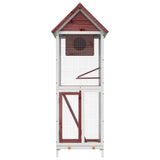 Volière Vidaxx 60x58,5x160 cm en bois de pin massif couleur moka