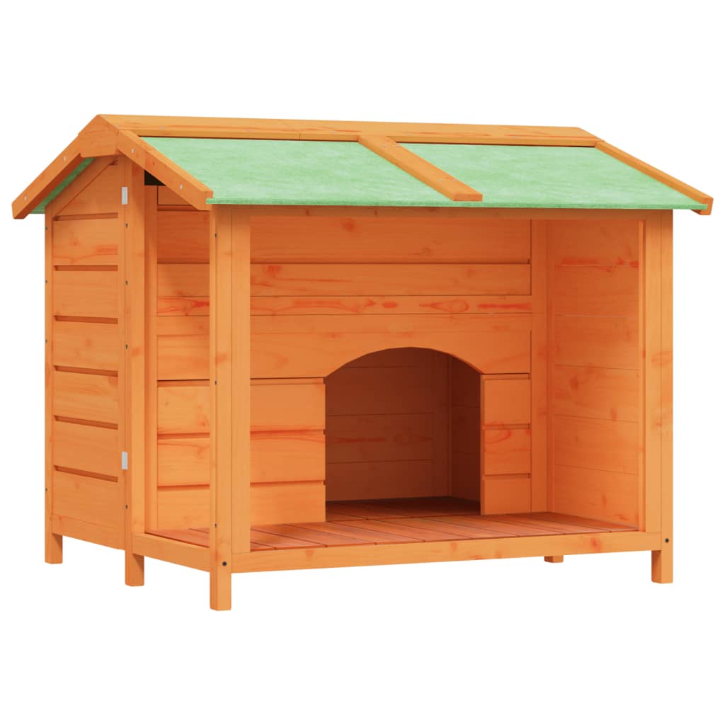 VidaXL Niche pour chien 96x87x80,5 cm bois de pin massif marron
