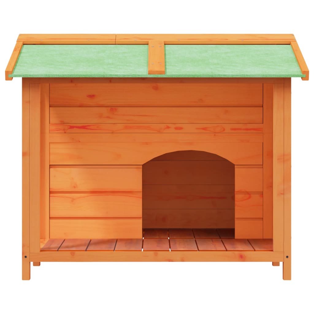 VidaXL Niche pour chien 96x87x80,5 cm bois de pin massif marron
