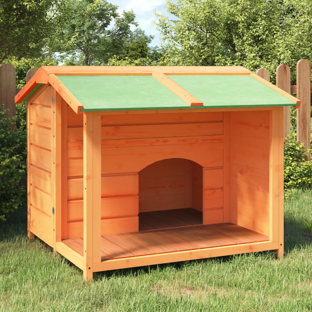 Vidaxl Dog Loft 96x87x80,5 cm Solid furubrun