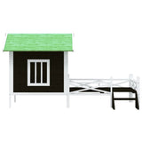 VidaXL niche pour chien 159x120x88,5 cm bois de pin massif gris
