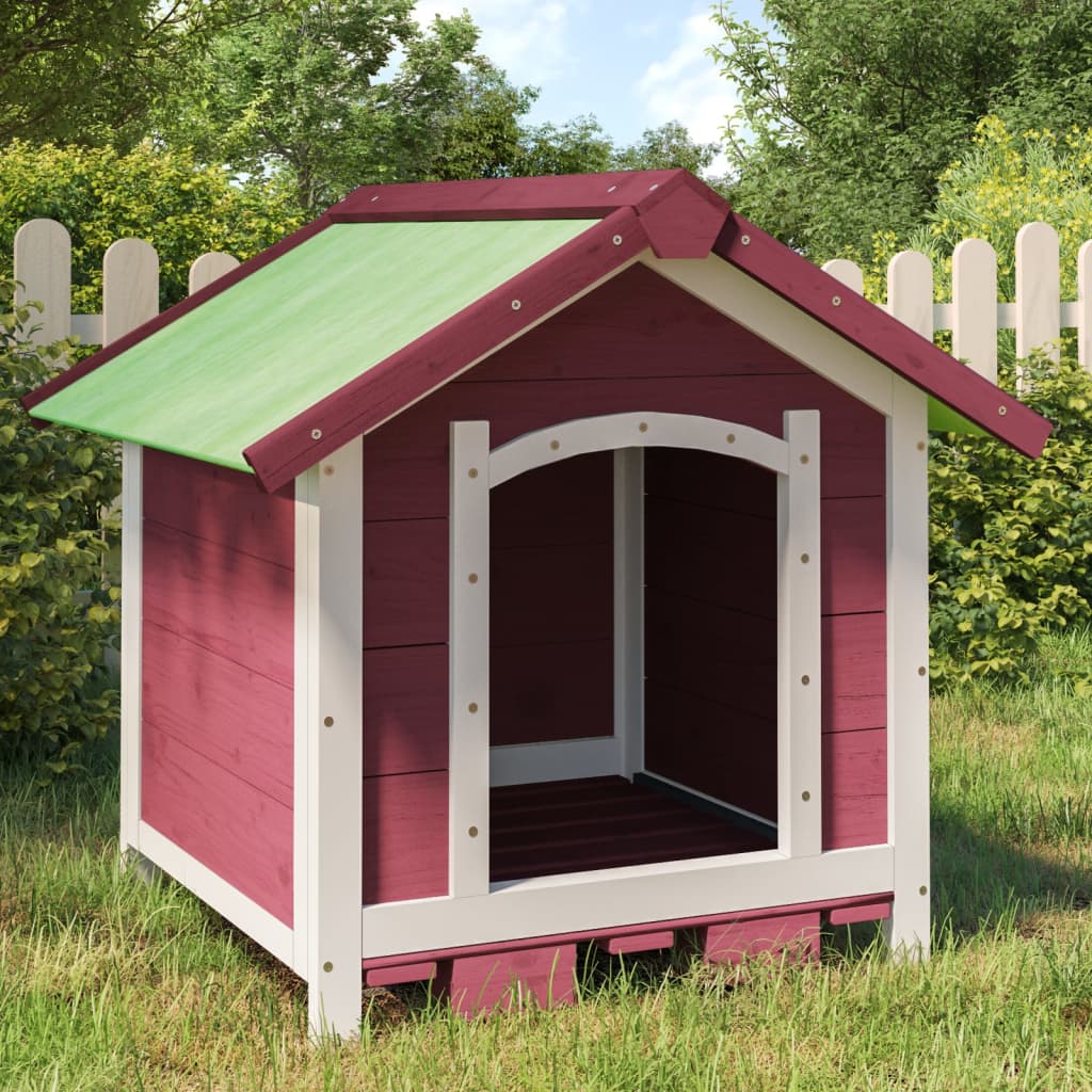 Vidaxl Dog Loft 65x65x61,5 cm Aguleuse en pin solide -colore