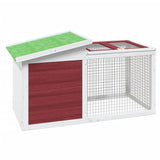 Vidaxl Rabbit Hutch 100.5x54x55 cm de pino sólido