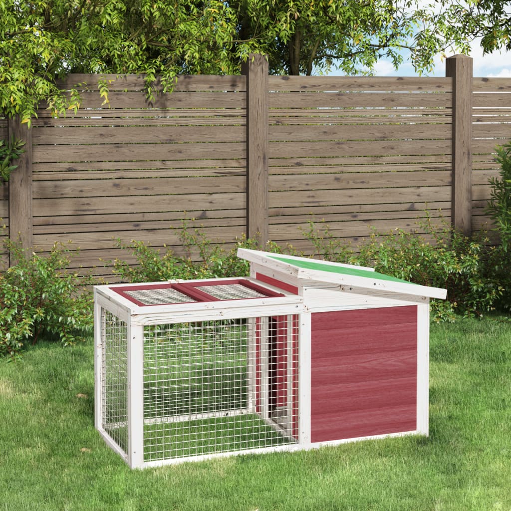 Vidaxl Rabbit Hutch 100.5x54x55 cm de pino sólido