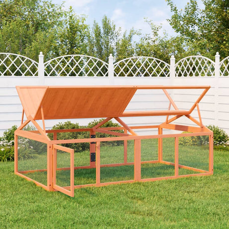 Vidaxx enclos pour animaux 200x112,5x74 cm bois de pin massif marron