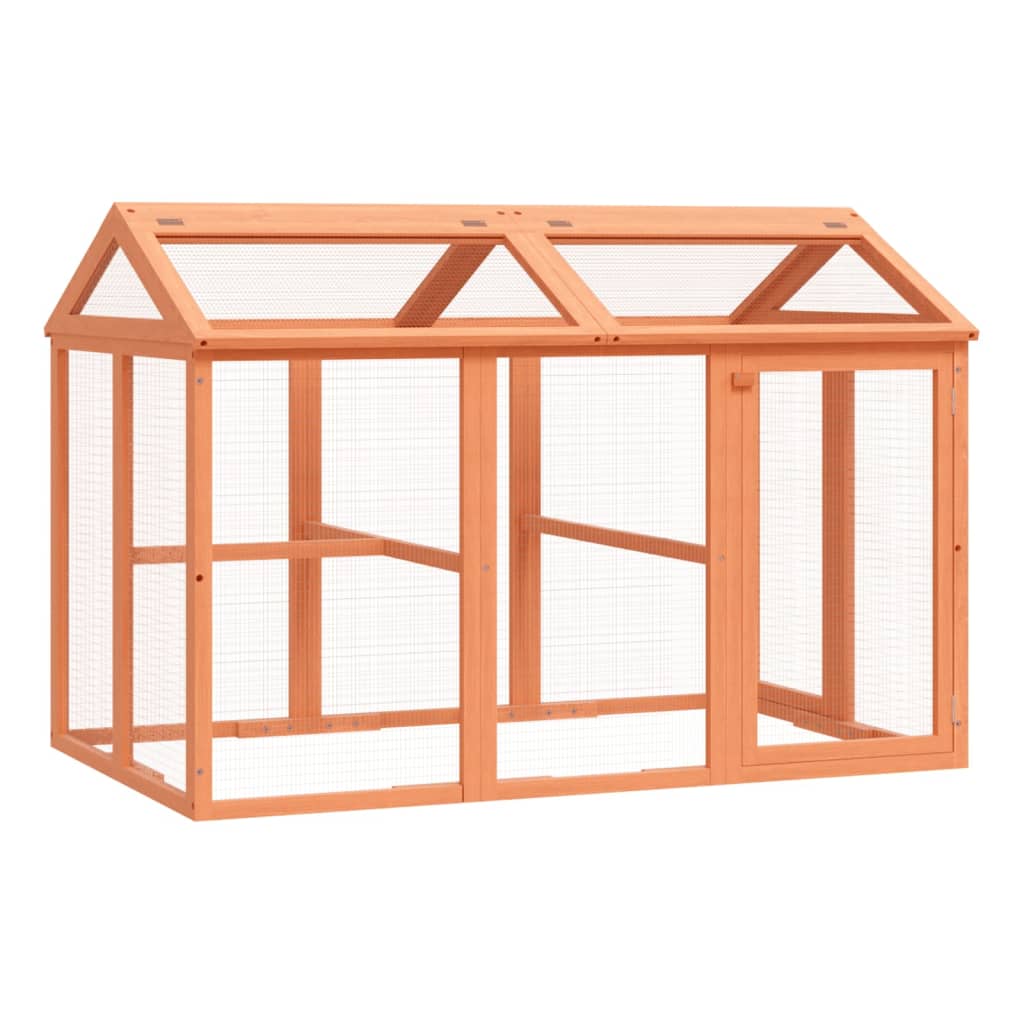 Vidaxx enclos pour animaux 141x94x104 cm bois de pin massif marron