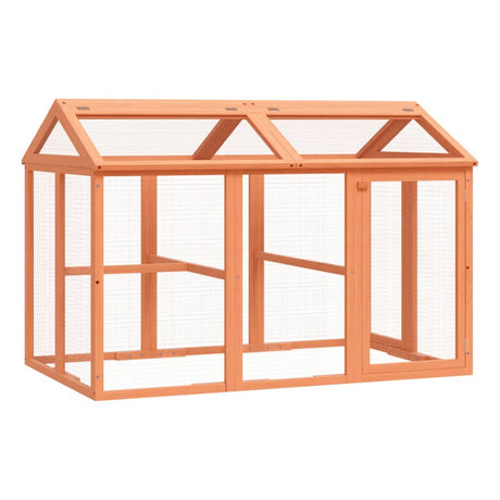 Vidaxx enclos pour animaux 141x94x104 cm bois de pin massif marron