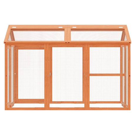 Vidaxx enclos pour animaux 141x94x104 cm bois de pin massif marron