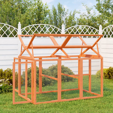 Vidaxx enclos pour animaux 141x94x104 cm bois de pin massif marron