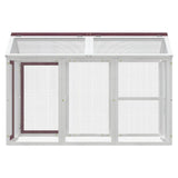 Vidaxx enclos animalier 141x94x104 cm en bois de pin massif couleur moka