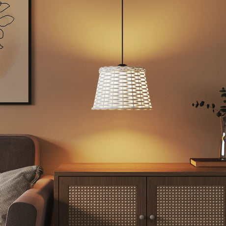 Vidaxx abat-jour de plafond ø25x17 cm osier blanc