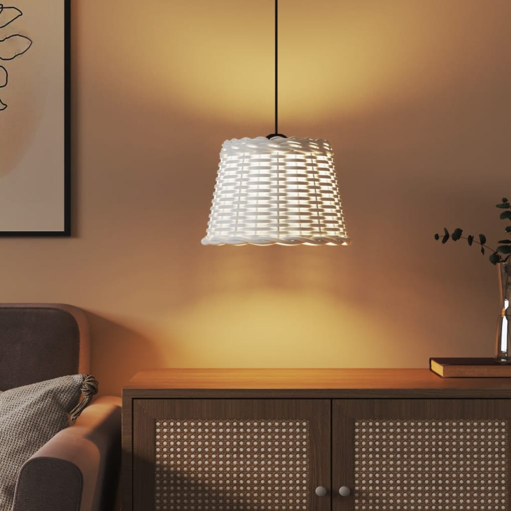 Vidaxx abat-jour de plafond ø30x20 cm osier blanc