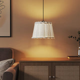 Vidaxx abat-jour de plafond ø30x20 cm osier blanc
