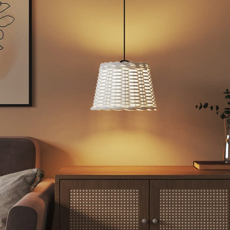Vidaxx abat-jour de plafond ø30x20 cm osier blanc