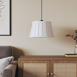 Vidaxx abat-jour de plafond ø38x23 cm osier blanc