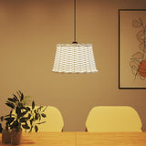 Vidaxx abat-jour de plafond ø45x28 cm osier blanc
