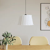 Vidaxx abat-jour de plafond ø45x28 cm osier blanc
