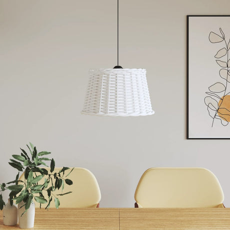Vidaxx abat-jour de plafond ø45x28 cm osier blanc