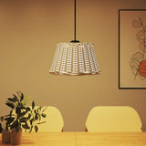 Vidaxx abat-jour de plafond ø50x30 cm osier blanc
