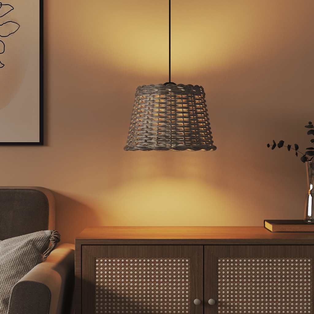 Vidaxx abat-jour de plafond ø30x20 cm osier marron