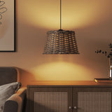 Vidaxx abat-jour de plafond ø38x23 cm osier marron