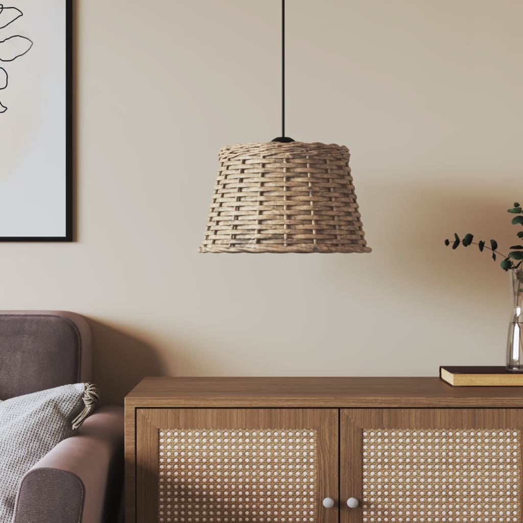 Vidaxx abat-jour de plafond ø38x23 cm osier marron