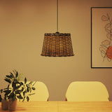 Vidaxx abat-jour de plafond ø40x26 cm osier marron