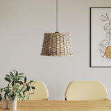 Vidaxx abat-jour de plafond ø40x26 cm osier marron