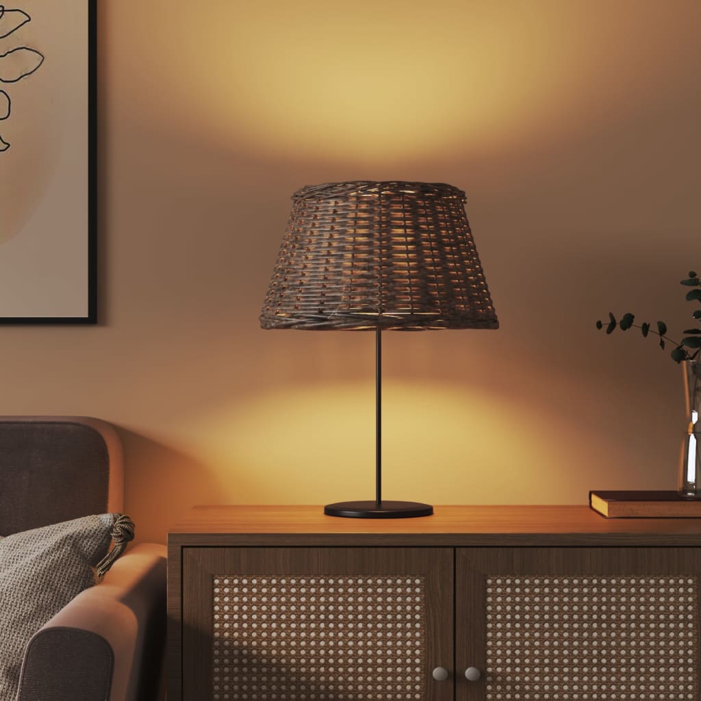 VidaXL Abat-jour Ø50x30 cm osier marron