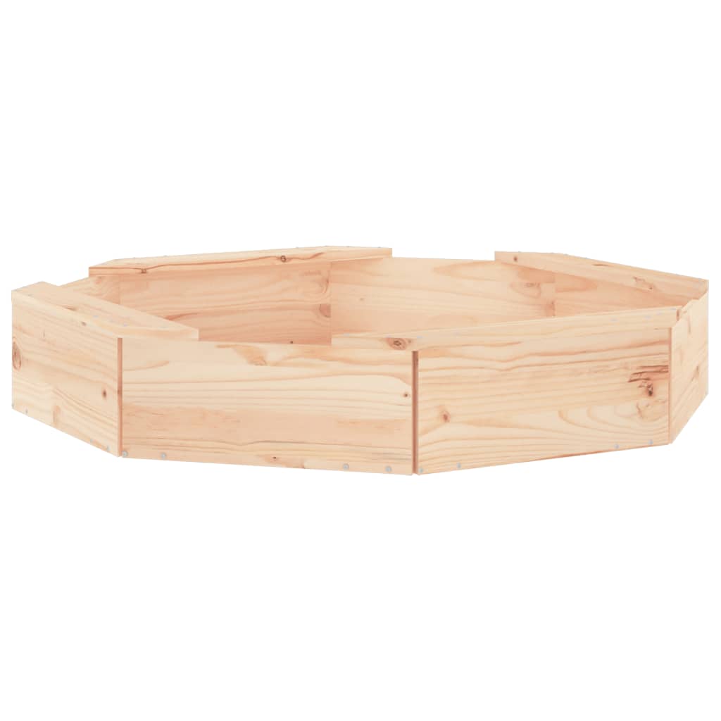 Bac à sable VidaXL avec bancs octogonaux en bois de pin massif
